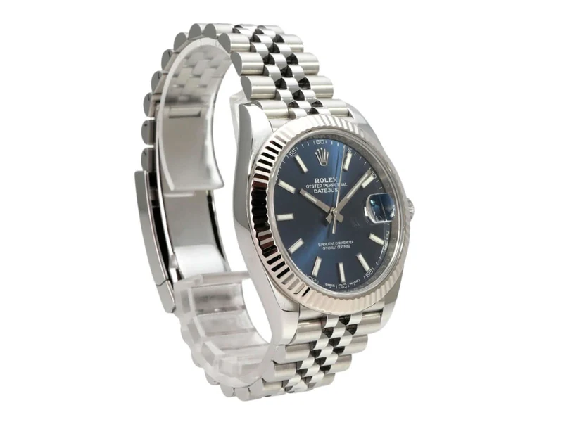 Rolex Datejust 41 Edelstahl Weißgold 126334 Blau Jubile-Band