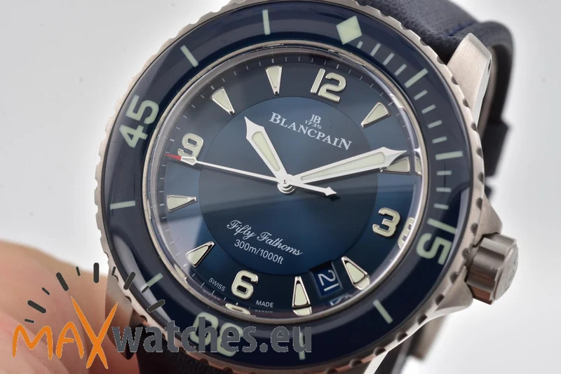 Blancpain Fifty Fathoms Air Titanium Blue Dial 5015 12B40 052A
