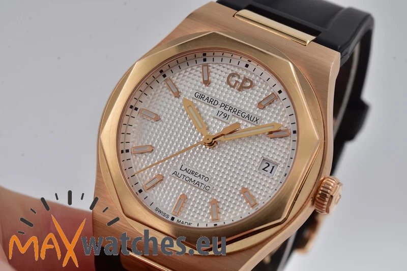 Girard Perregaux Laureato 18k Roségold Gold Rose 81005-52-132-BB6A