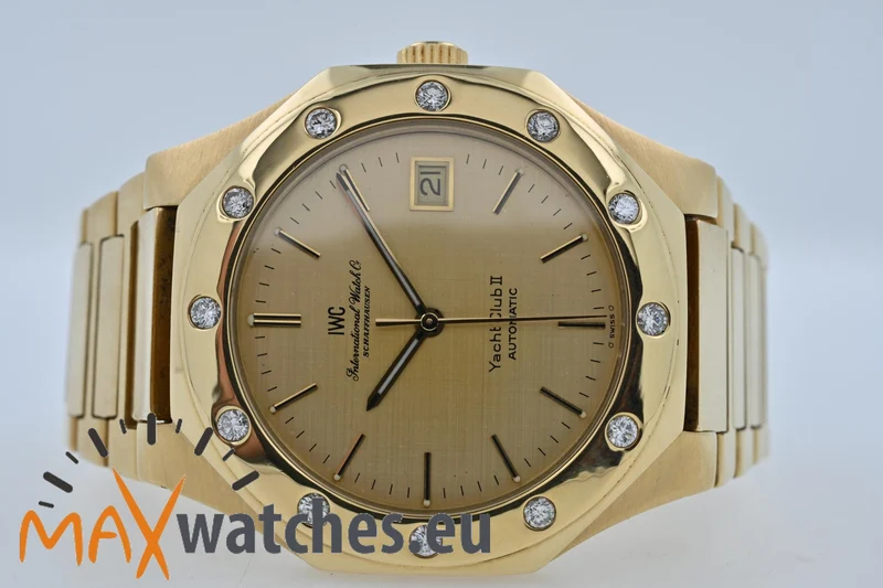 IWC Yacht Club II 18k Yellow Gold Diamond Bezel Extract from the Archives 9129