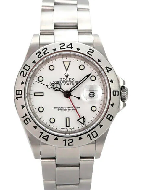 Rolex Explorer II Edelstahl Ref. 16570 Weiß