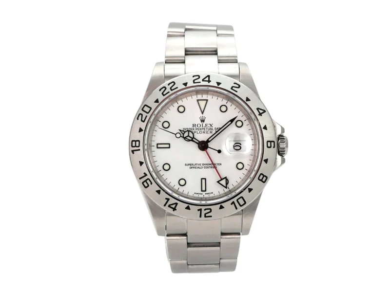 Rolex Explorer II Edelstahl Ref. 16570 Weiß
