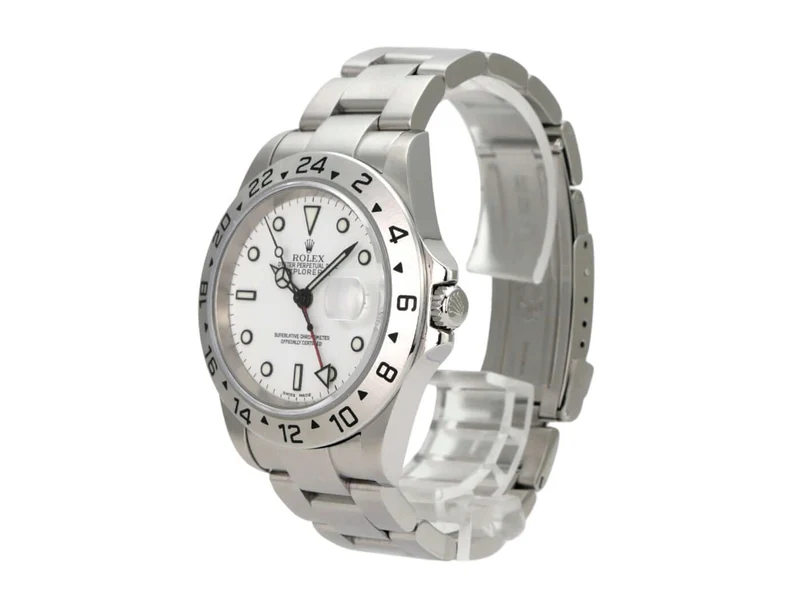 Rolex Explorer II Edelstahl Ref. 16570 Weiß