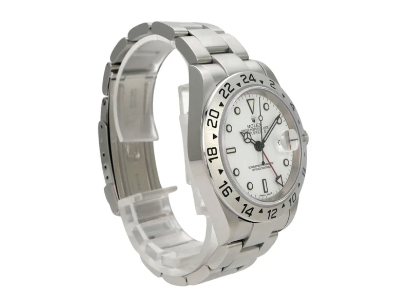 Rolex Explorer II Edelstahl Ref. 16570 Weiß