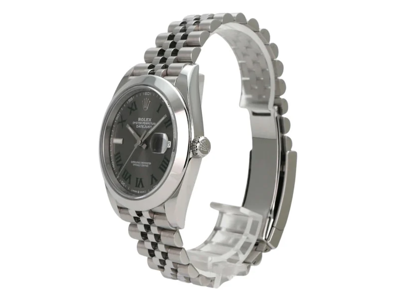Rolex Datejust 41 Edelstahl 126300 Rhodium Römisch Jubile-Band