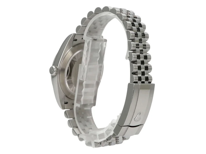 Rolex Datejust 41 Edelstahl 126300 Rhodium Römisch Jubile-Band
