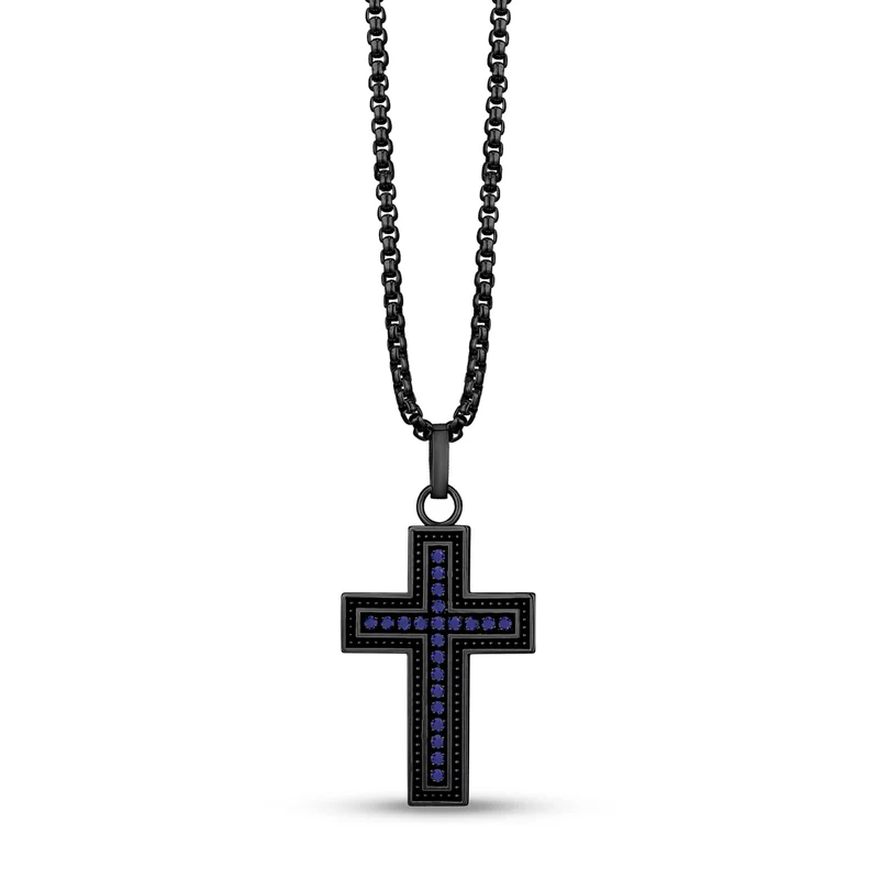Steinbesetzter Kreuz-Anhänger