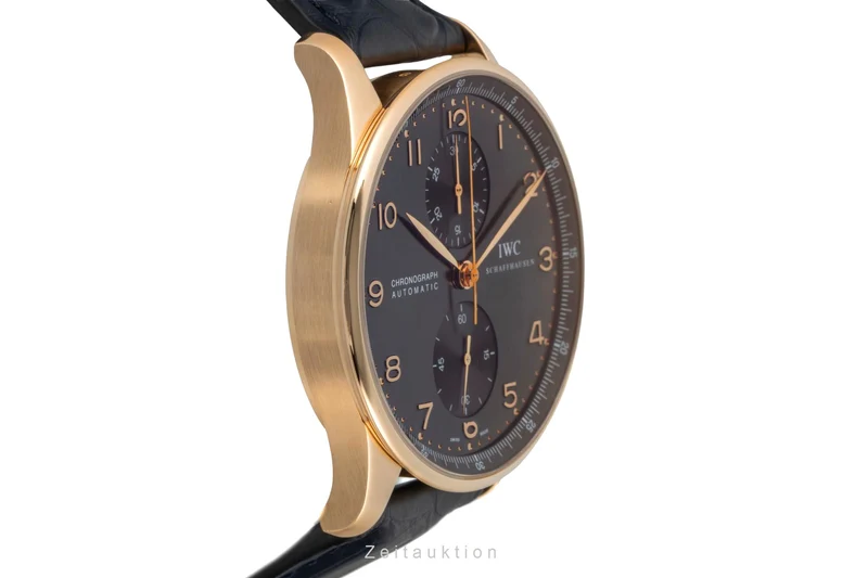 IWC Portugieser chronograph 18 ct gold automatic men's watch IW371415 LP: 25400EUR [2605777]