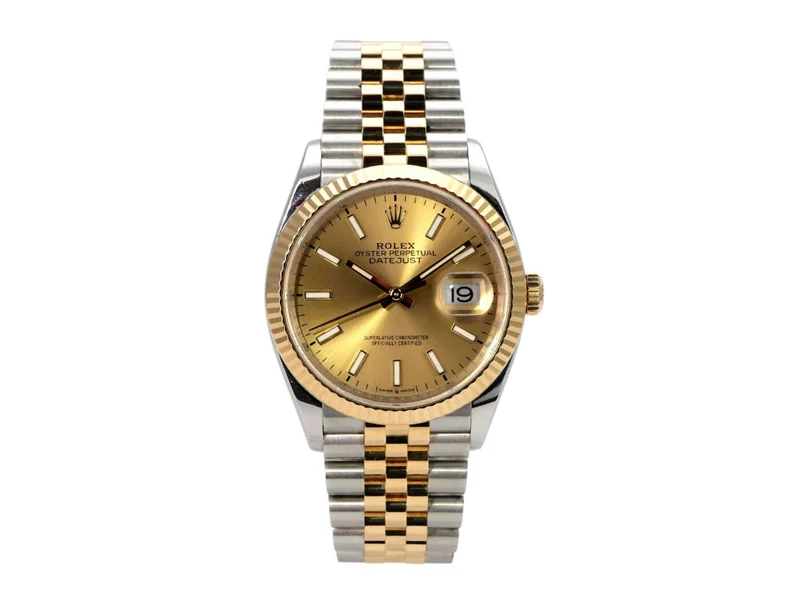 Rolex Datejust 36 126233 Champagner Jubile-Band