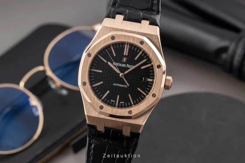 Audemars Piguet Royal Oak 18 ct red gold automatic men's watch 15400OR.OO.D002CR.01 LP: 46700EUR [2606110]