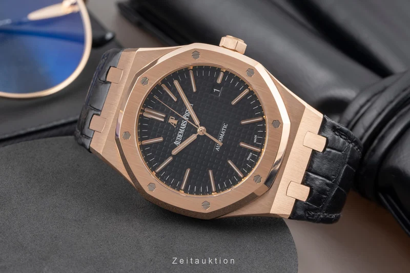 Audemars Piguet Royal Oak 18 ct red gold automatic men's watch 15400OR.OO.D002CR.01 LP: 46700EUR [2606110]