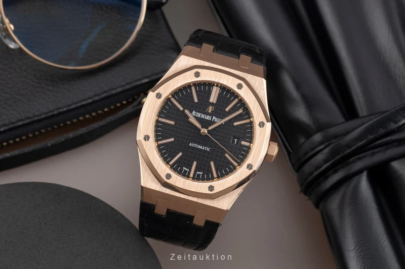 Audemars Piguet Royal Oak 18 ct red gold automatic men's watch 15400OR.OO.D002CR.01 LP: 46700EUR [2606110]