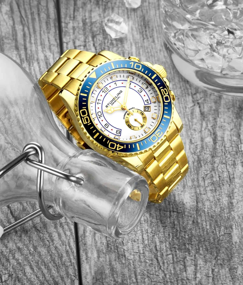 Stührling Brigadier Quartz 3966 Chronograph 42mm Diver