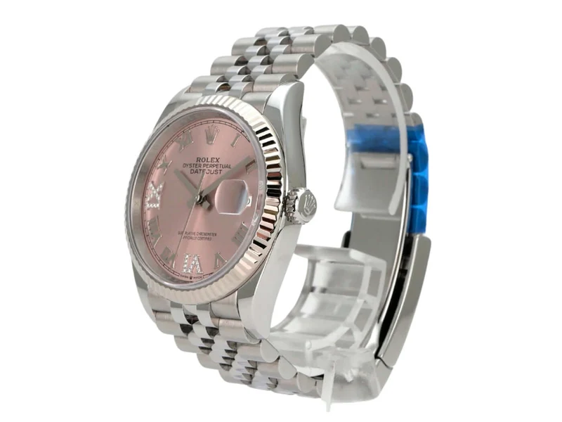 Rolex Datejust 36 Oystersteel Weißgold 126234 Pink R Diamant Jubile-Band