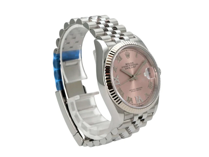 Rolex Datejust 36 Oystersteel Weißgold 126234 Pink R Diamant Jubile-Band