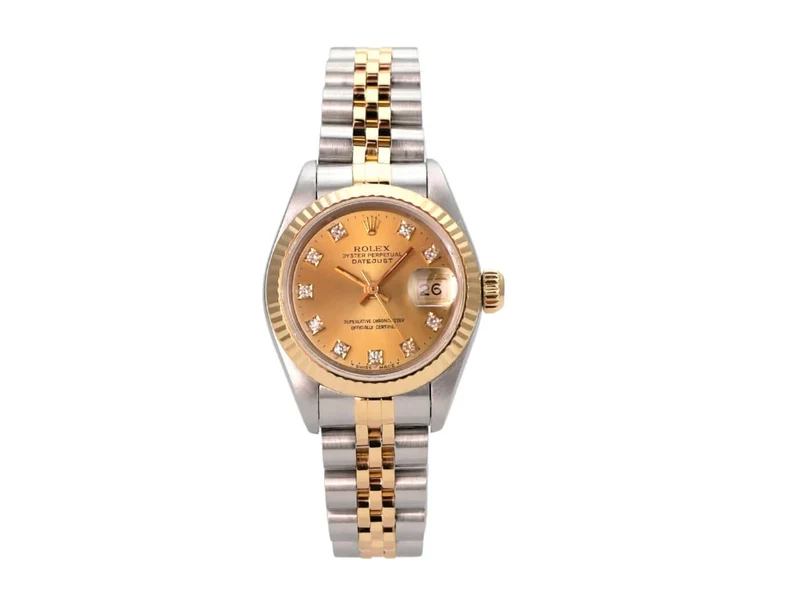 Rolex Datejust 26 Edelstahl Gelbgold 69173 Champagner Diamant Jubile-Band