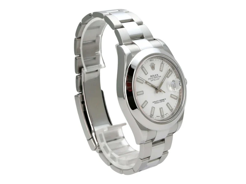 Rolex Datejust II 41 Edelstahl 116300 Weiß