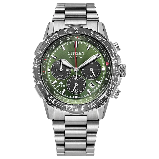 CITIZEN Promaster Chronograph Navihawk Green Dial CA4664-60W