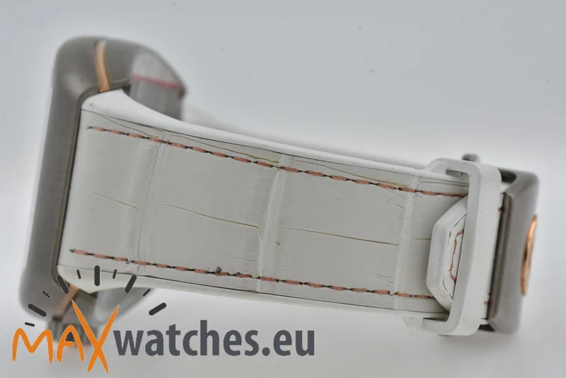 Franck Muller Vanguard Titanium 18k Ros Gold Limited V45 SC DT White Dial
