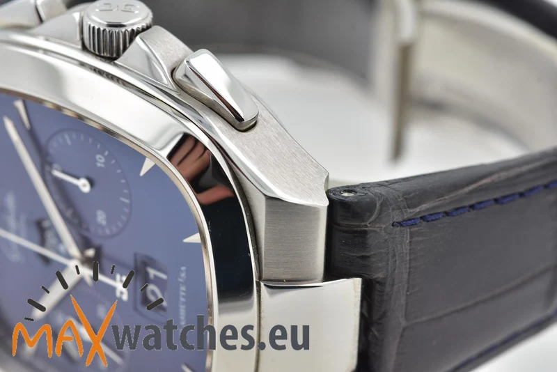 Glashütte Original Senator Seventies Panorama Date Chronograph 1-37-02-03-02-30 Blue Dia