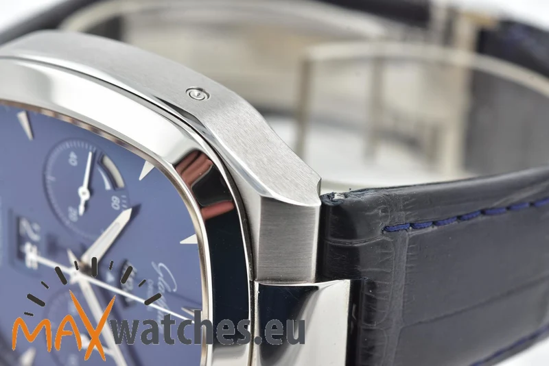 Glashütte Original Senator Seventies Panorama Date Chronograph 1-37-02-03-02-30 Blue Dia