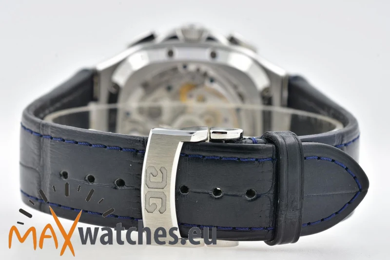 Glashütte Original Senator Seventies Panorama Date Chronograph 1-37-02-03-02-30 Blue Dia