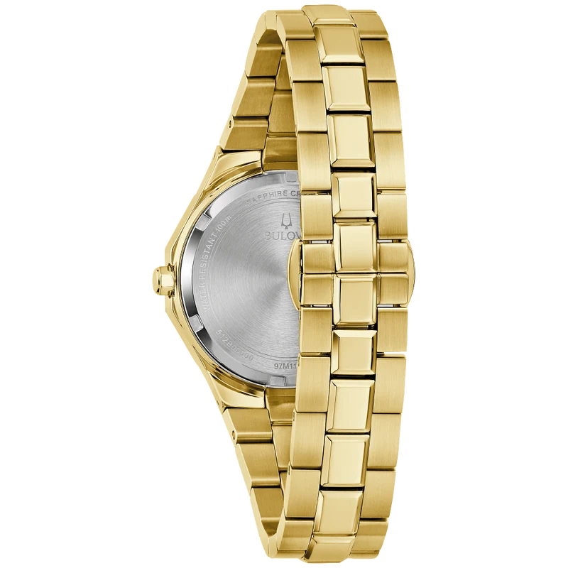 Bulova Prestige Women’s Quartz Watch 32mm White Mother-of-Pearl Dial 97M119