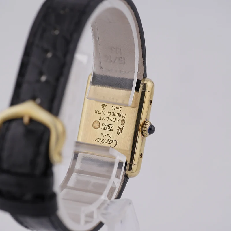 Cartier Tank Vermeil Silber / Vergoldet 3 66001