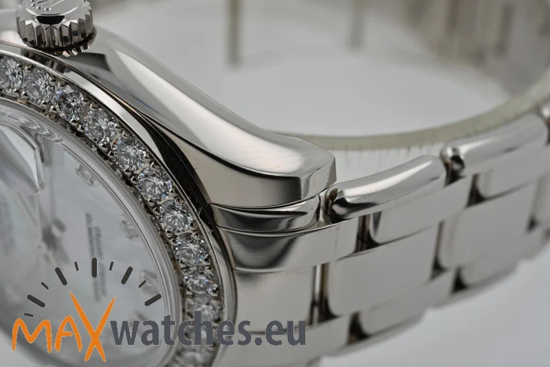 Rolex Oyster Pearlmaster 18k Factory Diamond Dial Bezel 81299 34mm LC100