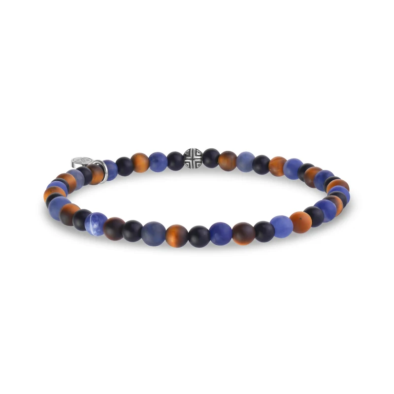 4 mm mattes „Remix“-Stretch-Perlenarmband
