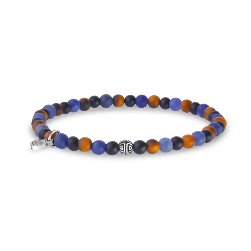 4 mm mattes „Remix“-Stretch-Perlenarmband