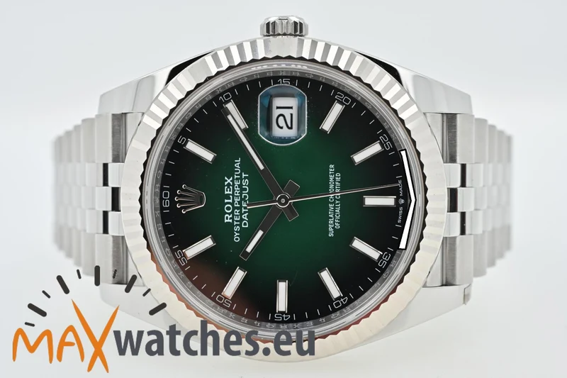 Rolex Datejust 41 126334 Green Dial Jubilee Ombre