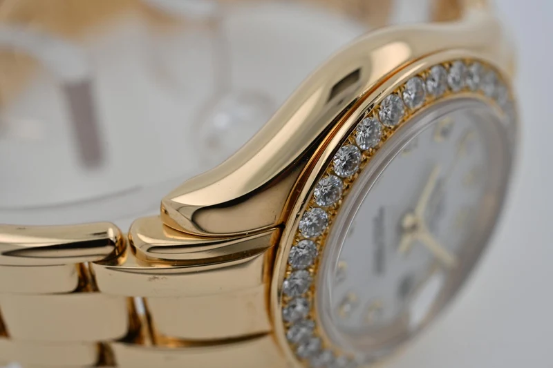 Rolex Oyster Pearlmaster 18k Factory Diamond Dial Bezel 80298 29mm LC100 Full Set