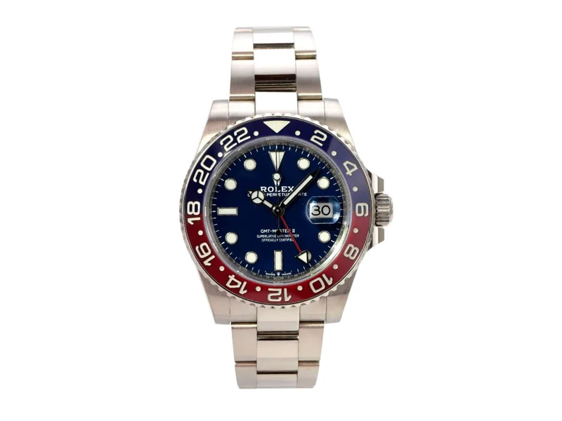 Rolex GMT-Master II Weißgold 126719BLRO Blau