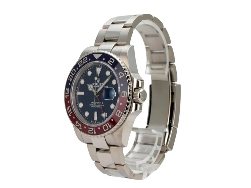 Rolex GMT-Master II Weißgold 126719BLRO Blau