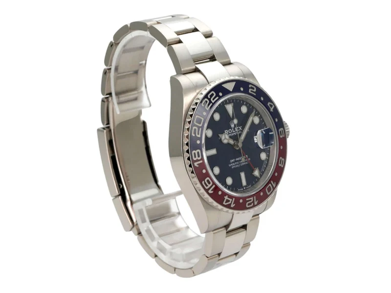 Rolex GMT-Master II Weißgold 126719BLRO Blau