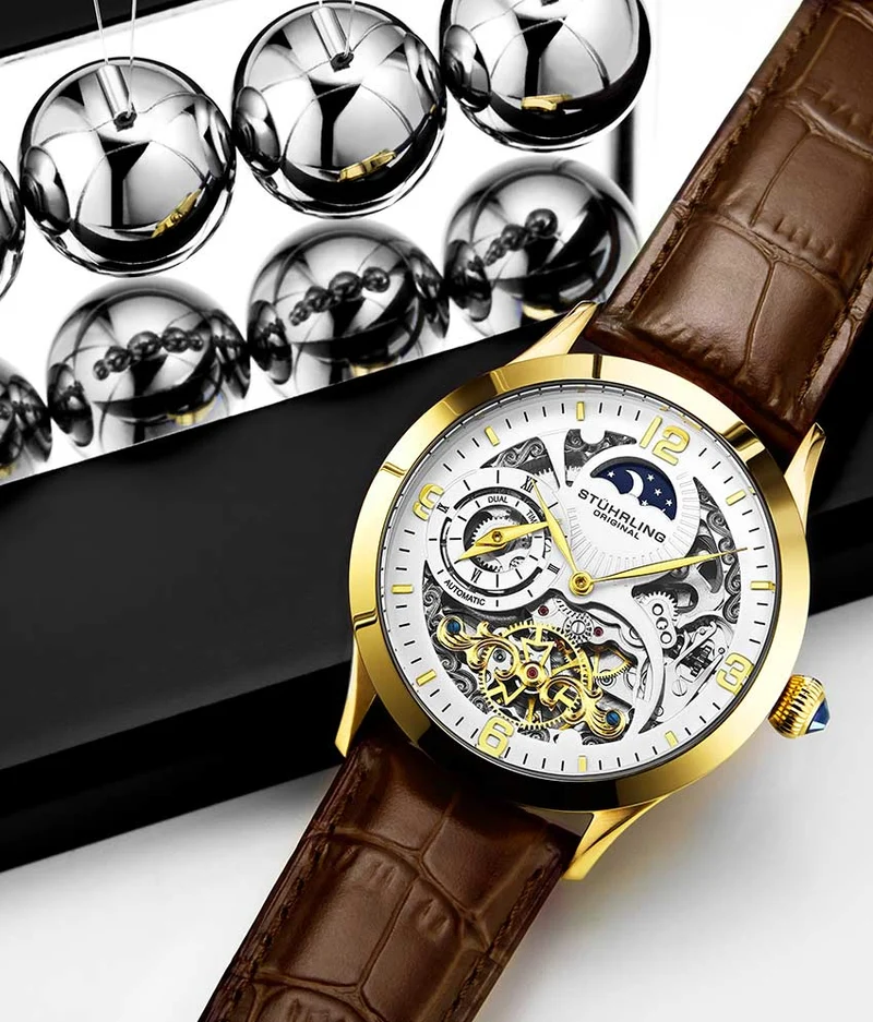 Stührling Special Reserve 3921 Automatic 44mm Skeleton