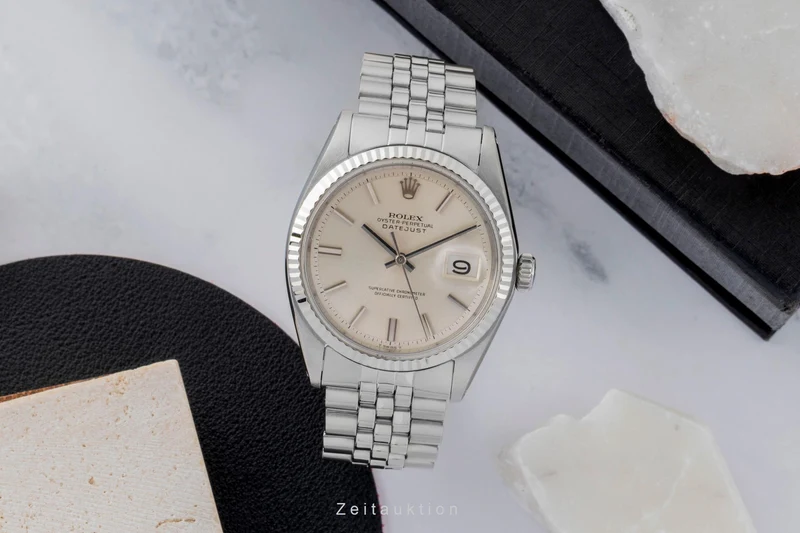 Rolex Datejust steel / white gold automatic men's watch 1601 Vintage [2605312]