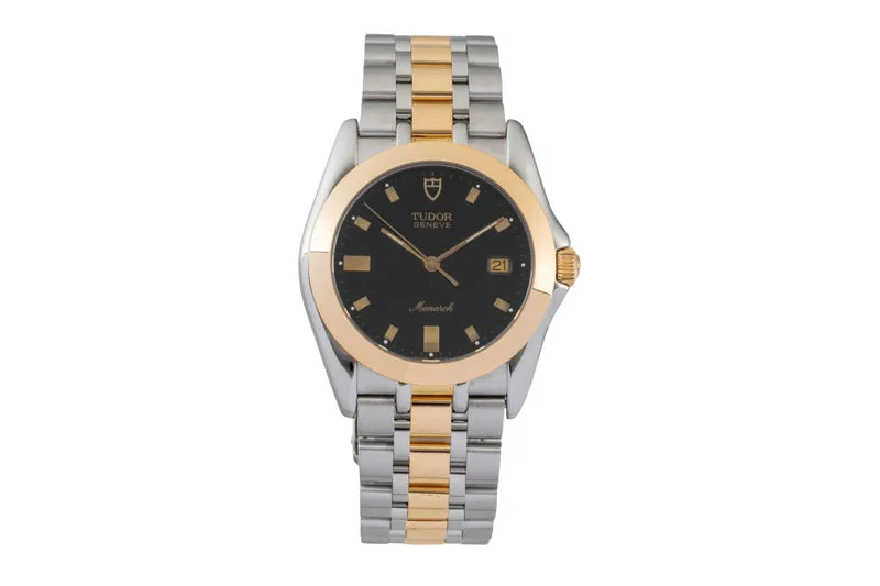 Tudor Monarch steel / gold quartz men's watch 15623 [2605838]