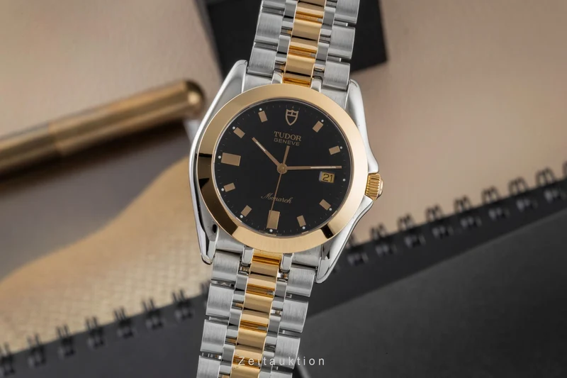 Tudor Monarch steel / gold quartz men's watch 15623 [2605838]