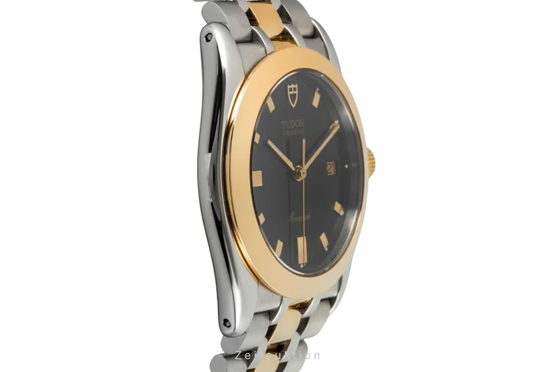 Tudor Monarch steel / gold quartz men's watch 15623 [2605838]