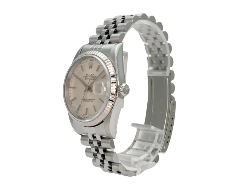 Rolex Datejust 36 Ref. 16234 Silber Jubile-Band