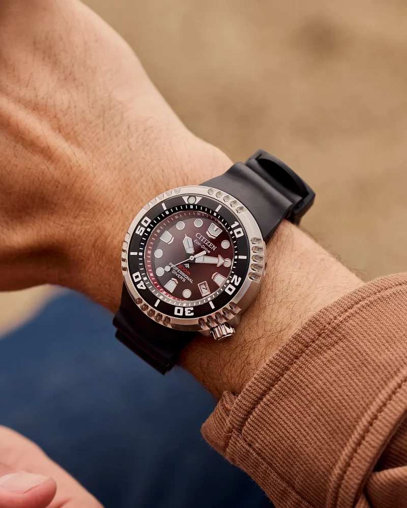 Citizen Promaster Sea Eco-Drive Watch – BN1024-01Z - Gradient Red Dial