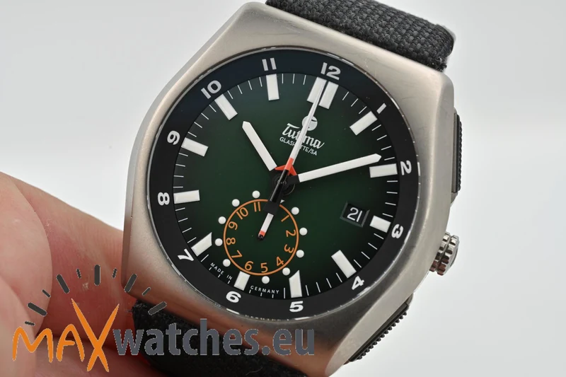 Tutima M2 Chronograph Green Dial Titanium 6450-04