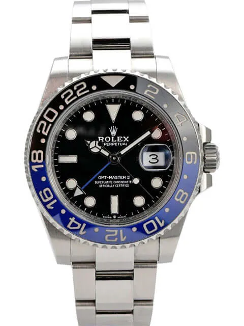 Rolex GMT-Master II Edelstahl 126710BLNR Oyster-Band