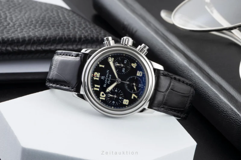 Blancpain Leman chronograph steel automatic women's watch 2385F [2605576]