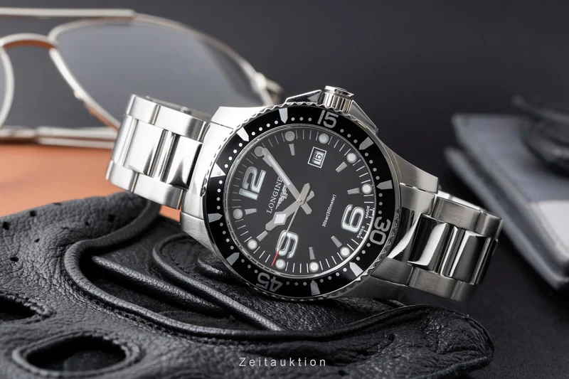Longines Hydro Conquest steel quartz men's watch L3.640.4 [2605734]