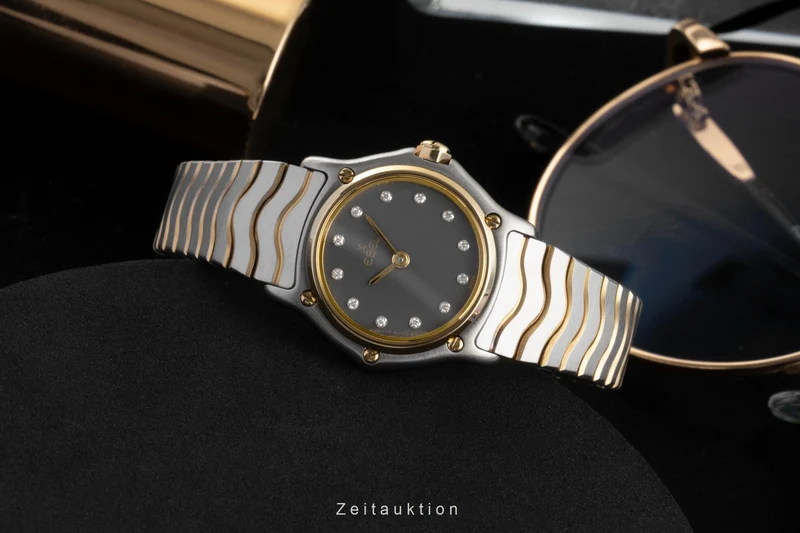 Ebel Classic Wave steel / gold quartz women's watch 1057901 [2605678]