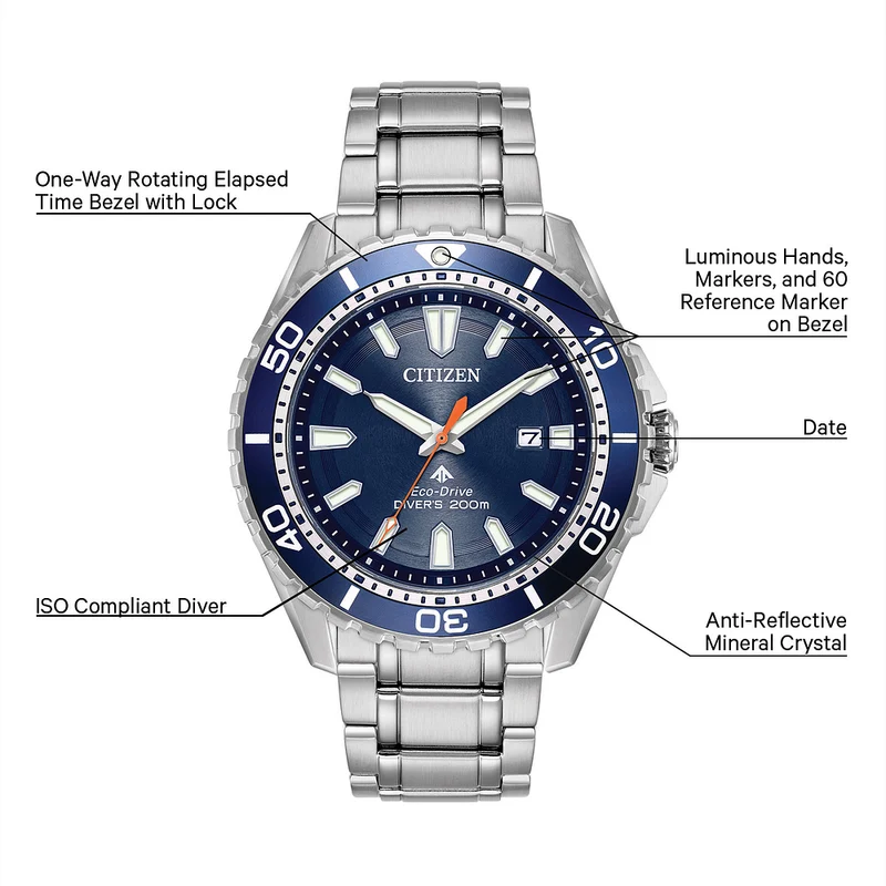 Citizen Promaster Eco-Drive Watch – BN0191-55L - Stainless Steel Case & Bracelet