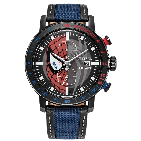 Citizen Marvel Spider-Man Eco-Drive Chronograph Watch CA0855-47W